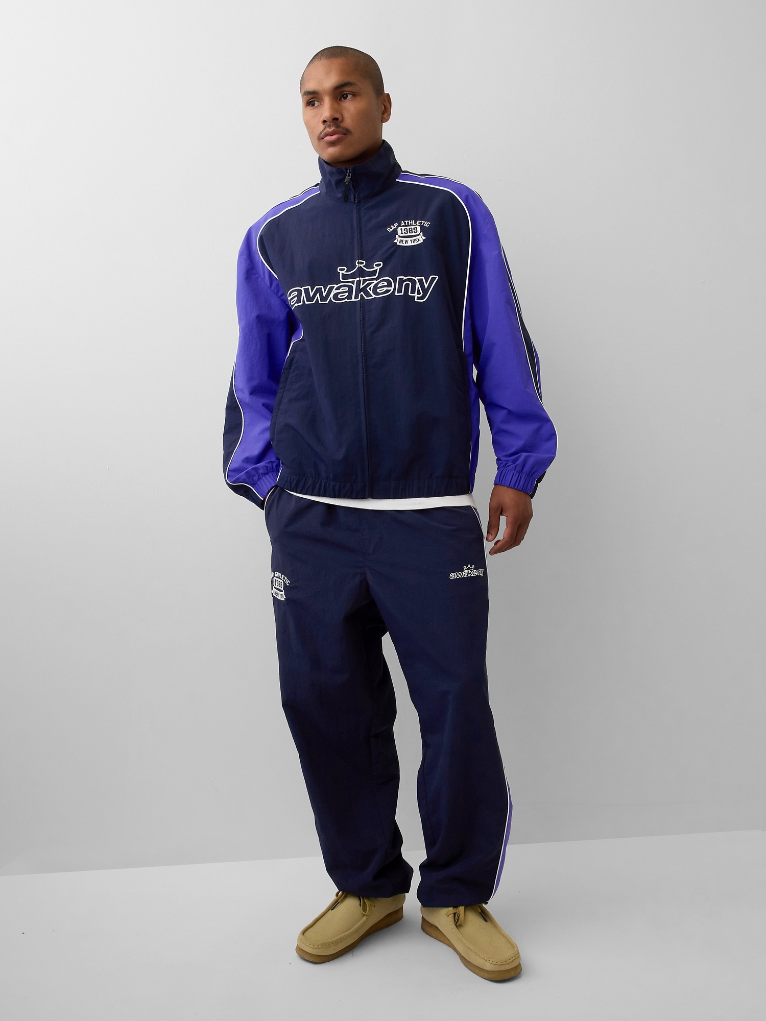 Gap × Awake NY Recycled Oversized Track Jacket | Gap