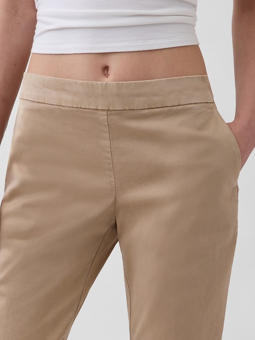 Image number 5 showing, Low Rise Fitted Flare Khakis