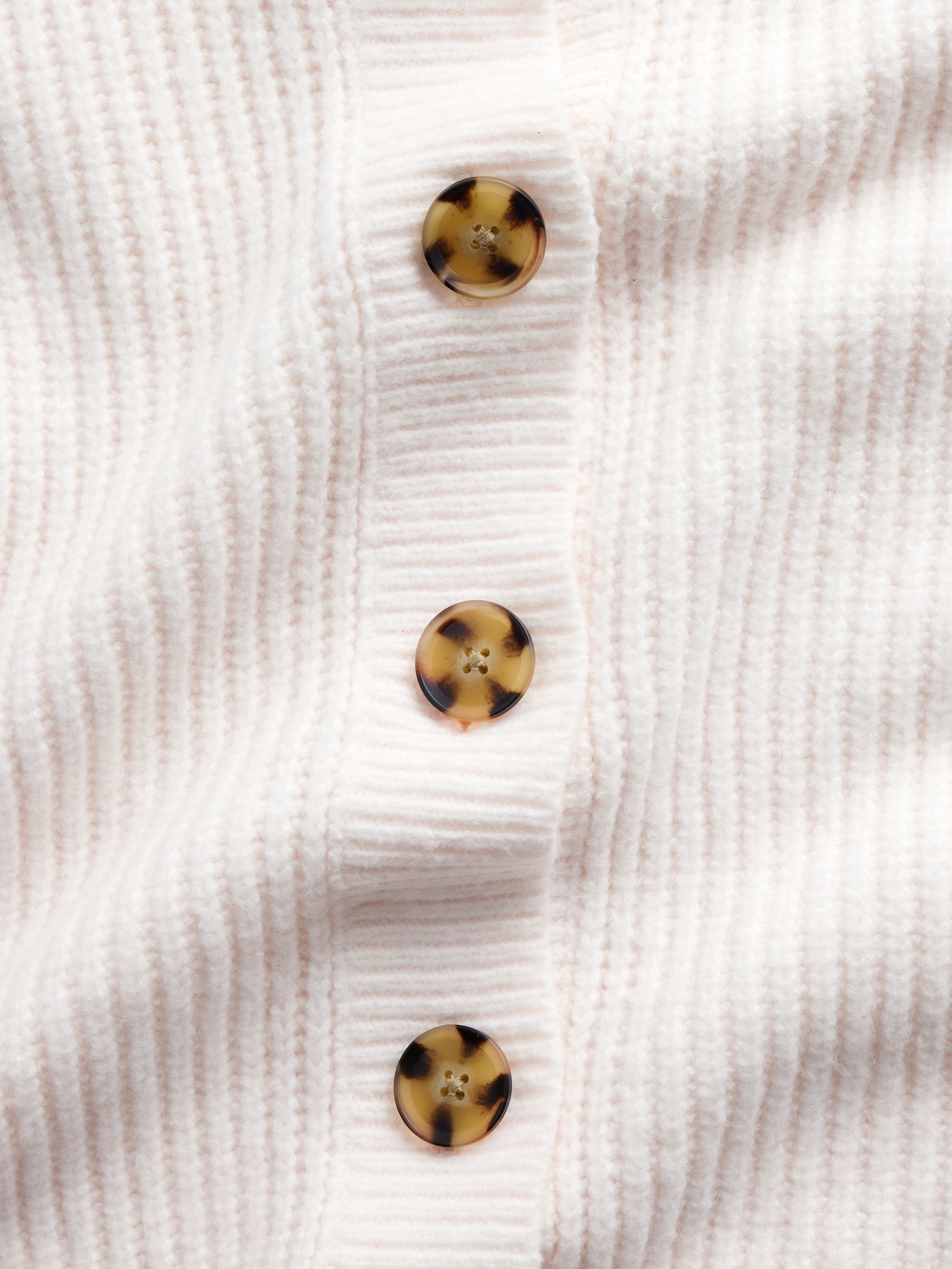 Женский кардиган Gap CashSoft Oversized Shaker-Stitch, цвет: Слоновая кость бежевый — фото 4
