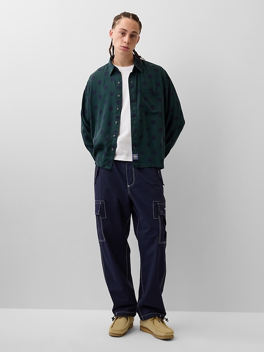 Image number 2 showing, Gap × Awake NY Twill Dotted Big Shirt