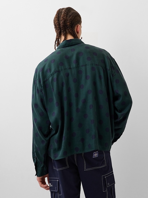 Image number 3 showing, Gap × Awake NY Twill Dotted Big Shirt