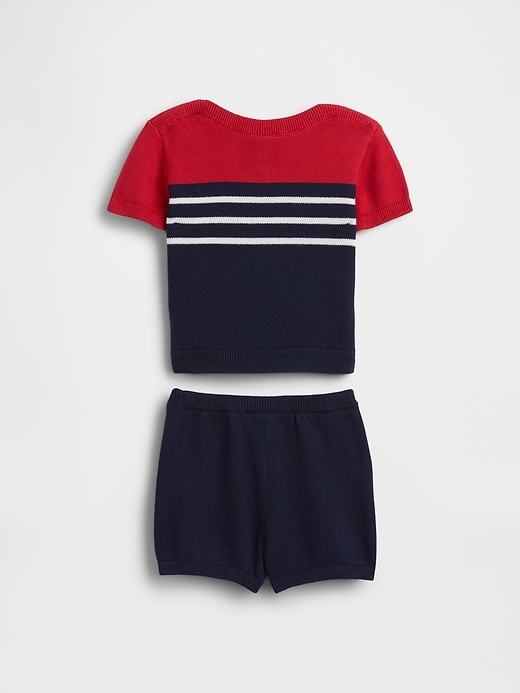 Image number 2 showing, Baby Colorblock Sweater Outfit Set