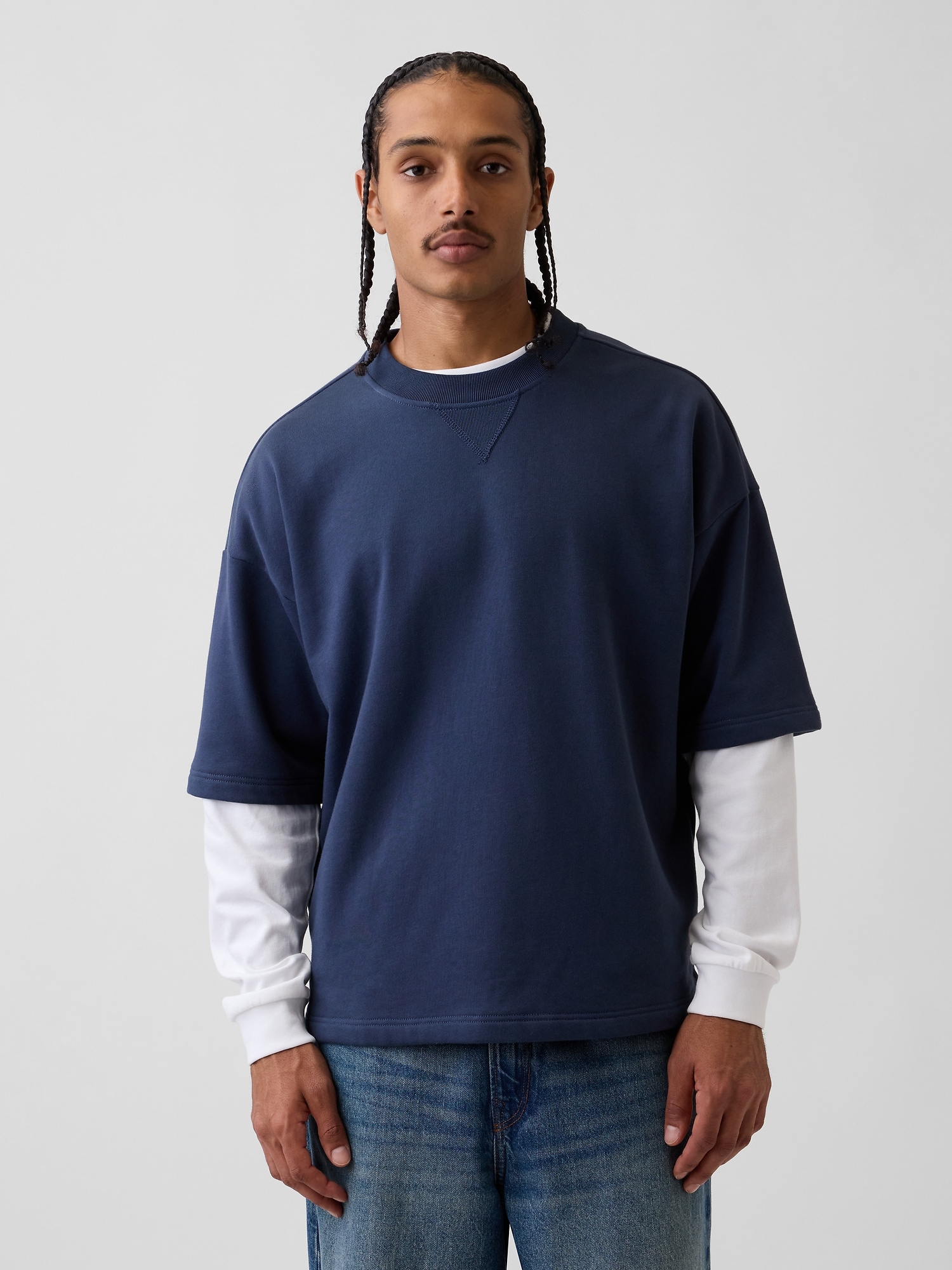 Heavyweight French Terry Oversized Sweatshirt | Gap