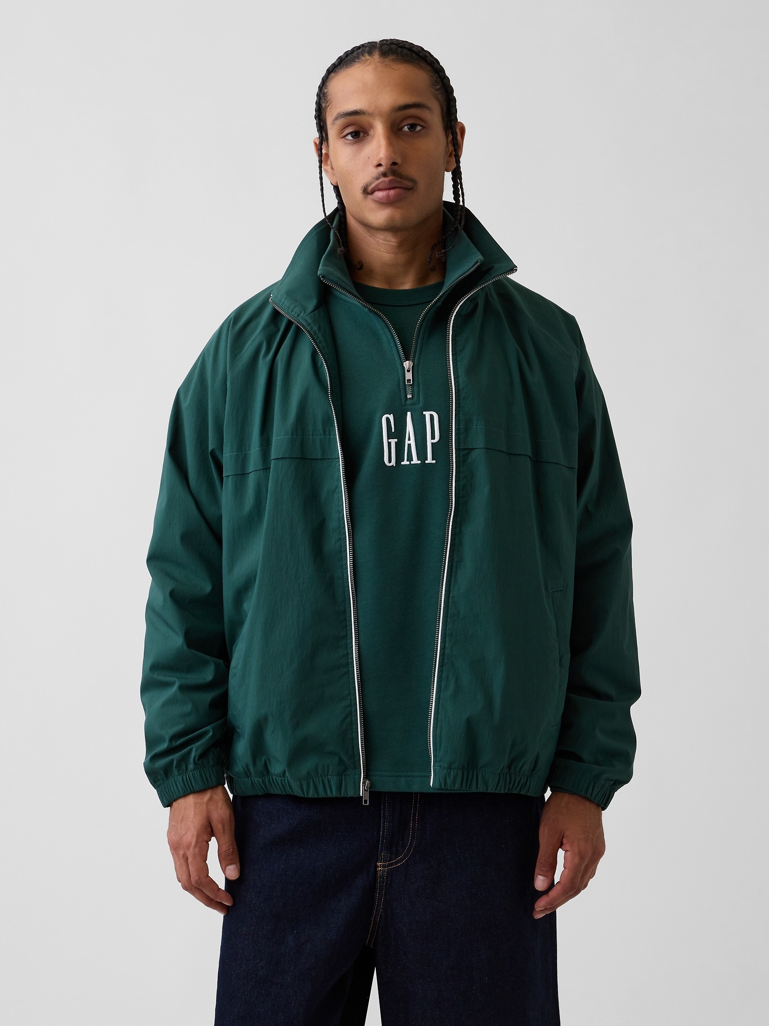Мужские куртки Gap Oversized Track Jacket