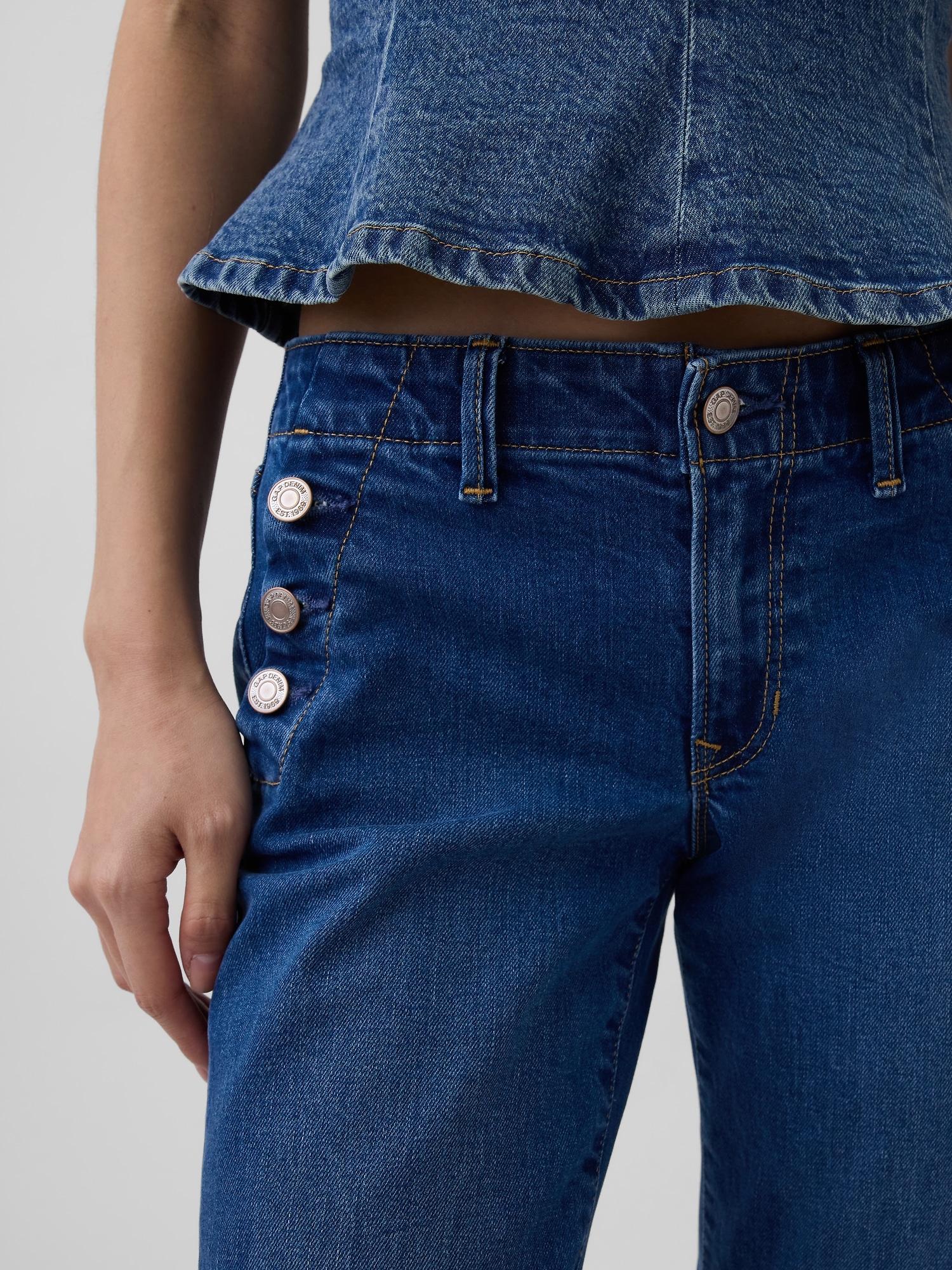 Low Rise Long & Lean Sailor Jeans