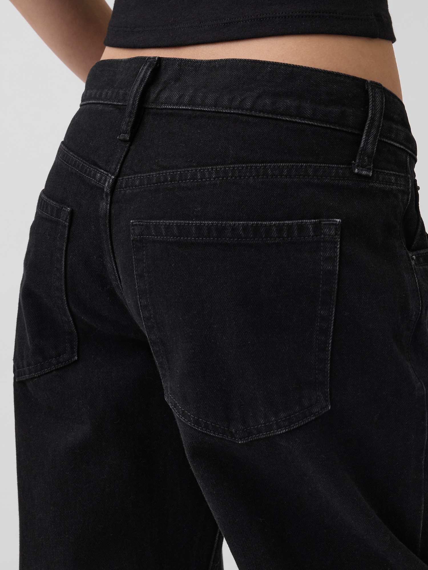 Женские джинсы Gap Low Rise Barrel Jeans — фото 5