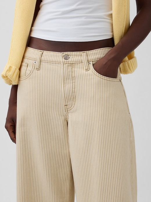 Image number 5 showing, Low Slung Stripe Extra Baggy Jeans