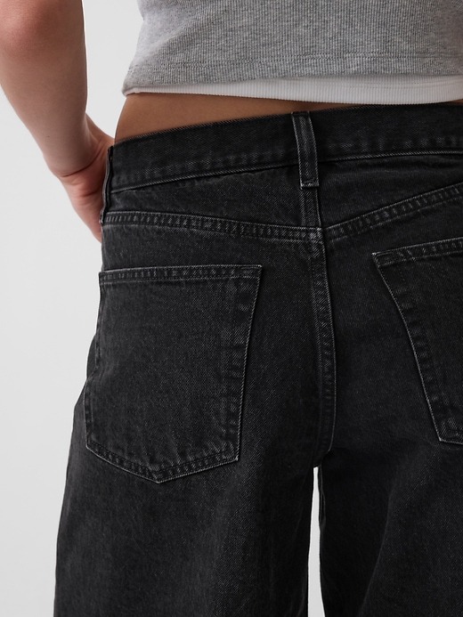 Image number 5 showing, 11" Mid Rise Longline Denim Shorts