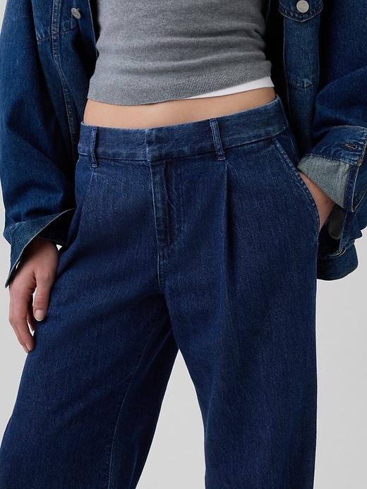 Image number 5 showing, 365 Low Rise Denim Pleated Trousers