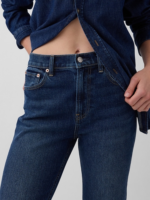 Image number 5 showing, High Rise ’90s Slim Straight Crop Jeans