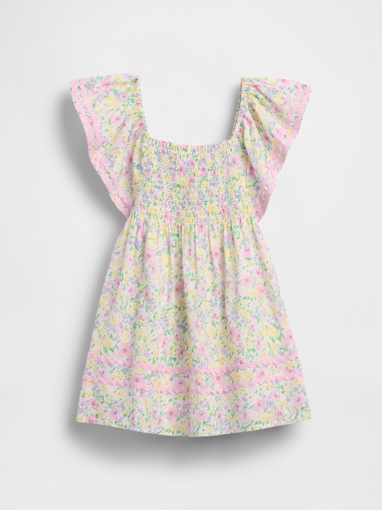 Детские платья Gap Baby & Toddler Smocked Flutter-Sleeve Dress — фото 2