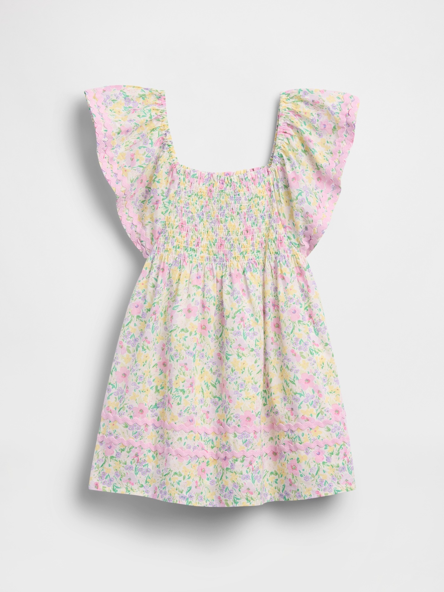 Детские платья Gap Baby & Toddler Smocked Flutter-Sleeve Dress — фото 3