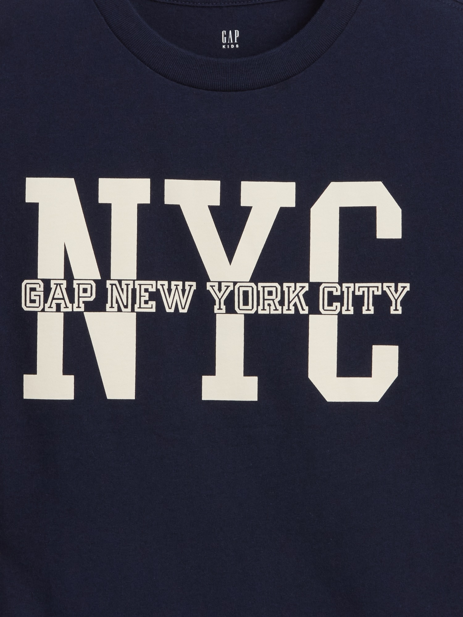Детские футболки Gap Kids Gap NYC Logo T-Shirt — фото 2