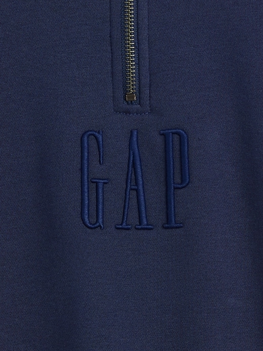 Image number 4 showing, Heavyweight Oversized Logo Quarter-Zip Pullover