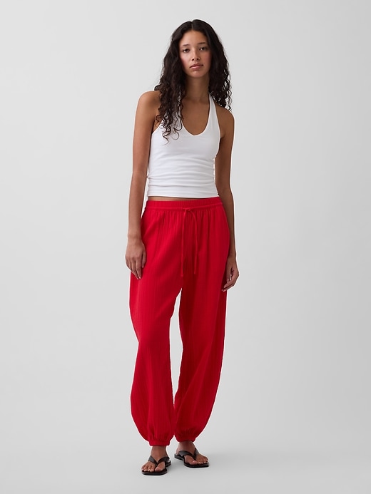 Image number 6 showing, Cotton Gauze Easy Joggers