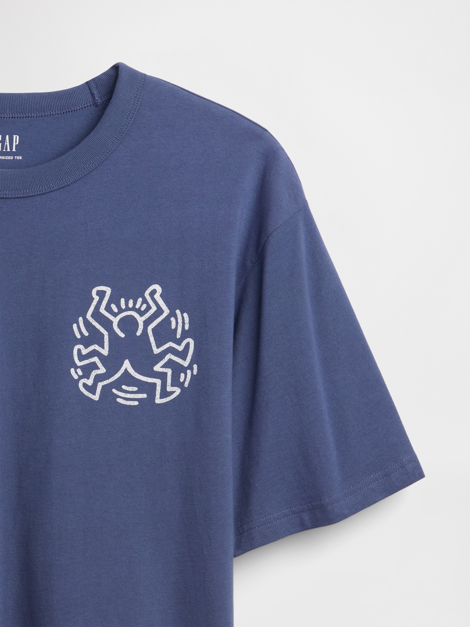 Мужские футболки Gap Keith Haring Oversized Graphic T-Shirt — фото 4