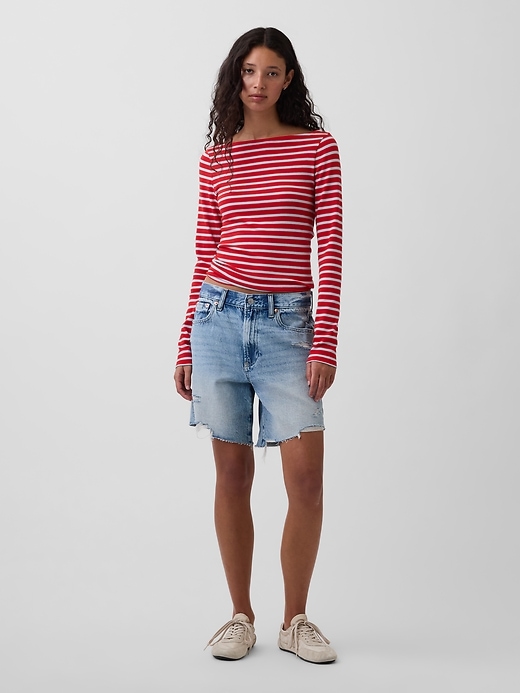 Image number 2 showing, Modern Boatneck T-Shirt