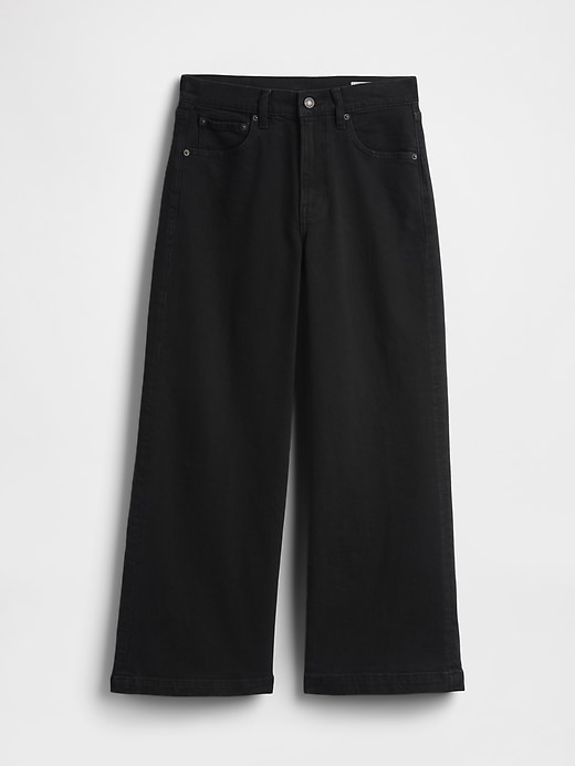 Image number 6 showing, High Rise Stride Wide-Leg Ankle Jeans
