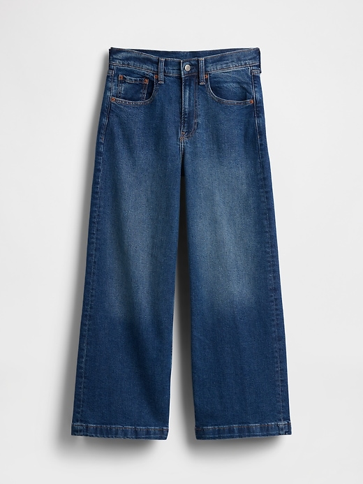 Image number 6 showing, High Rise Stride Wide-Leg Ankle Jeans