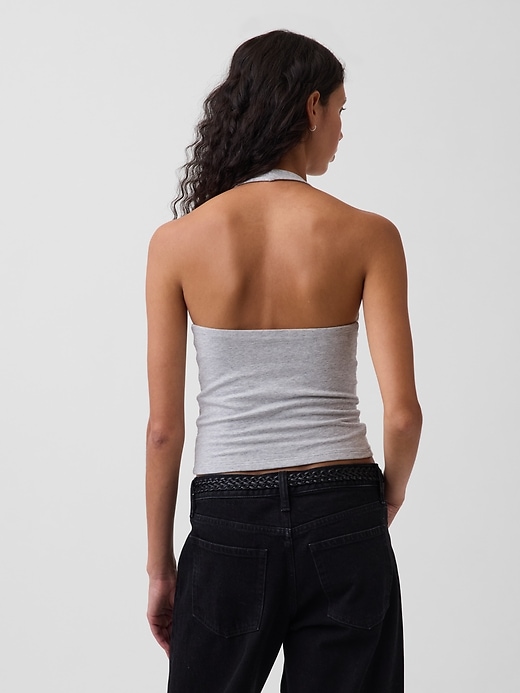 Image number 3 showing, CloseKnit Halter Crop Top