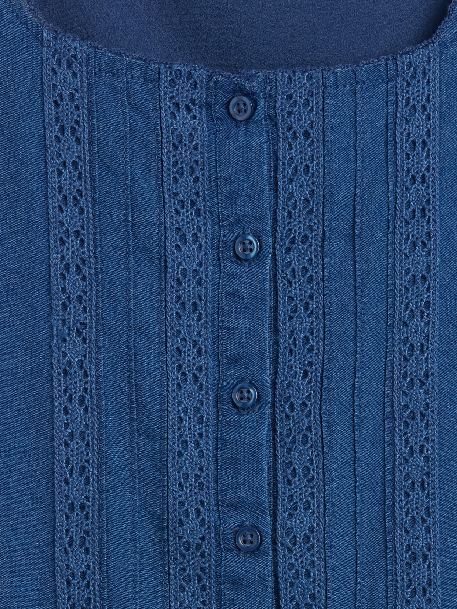 Kids Flutter-Sleeve Lace-Trim Dress