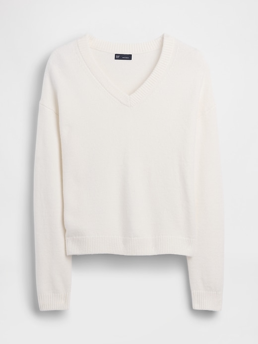 Image number 6 showing, CashSoft Oversized V-Neck Sweater