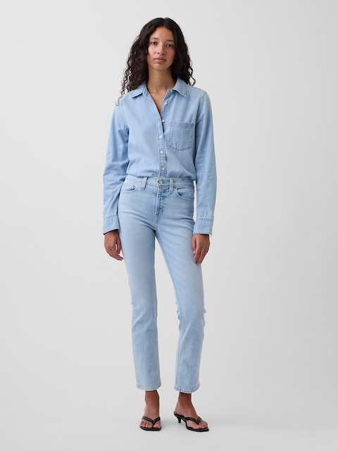 Mid Rise Vintage Slim Jeans