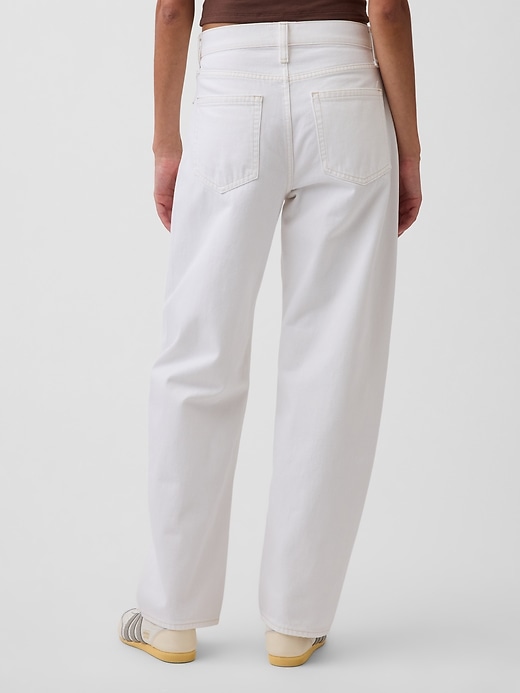 Image number 4 showing, High Rise Barrel Jeans