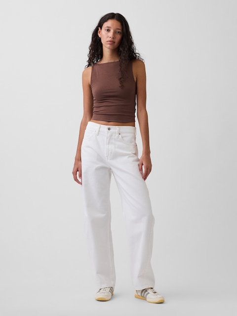 High Rise Barrel Jeans