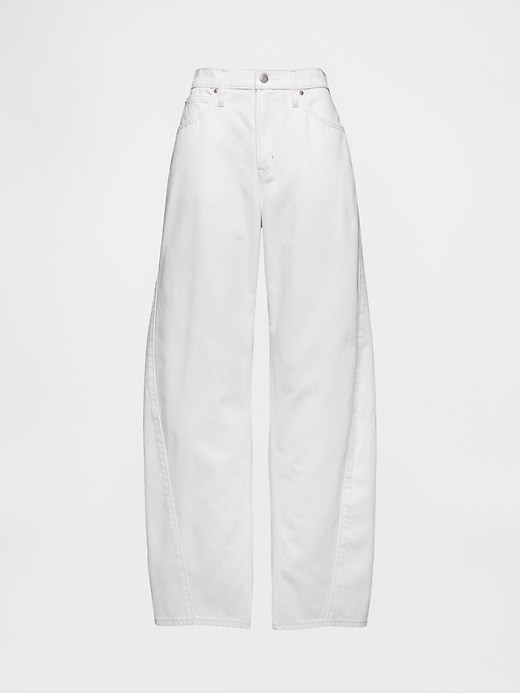 Image number 5 showing, High Rise Barrel Jeans