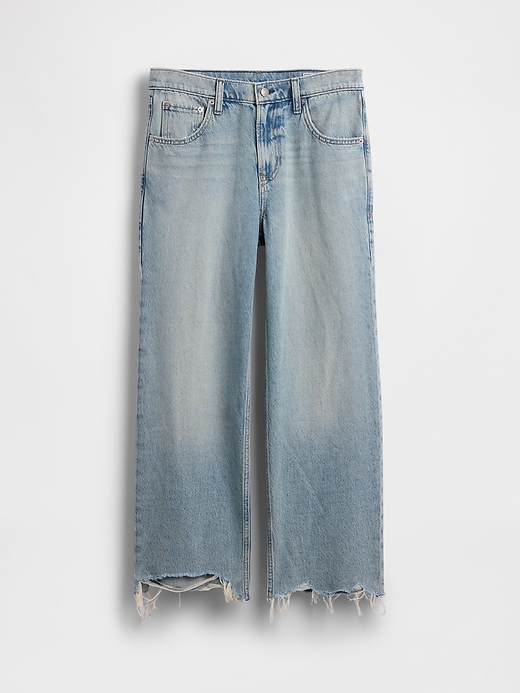 Image number 5 showing, Low Slung Relaxed Crop Jeans