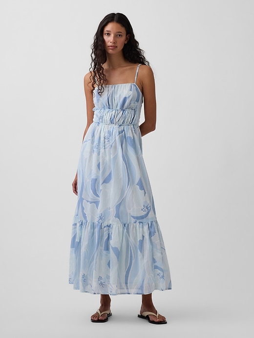 Image number 1 showing, Tiered Tie-Back Maxi Dress