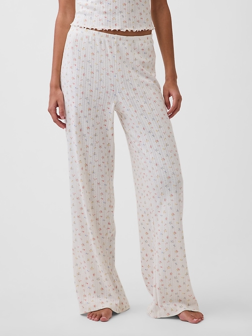 Image number 2 showing, Pointelle PJ Pants