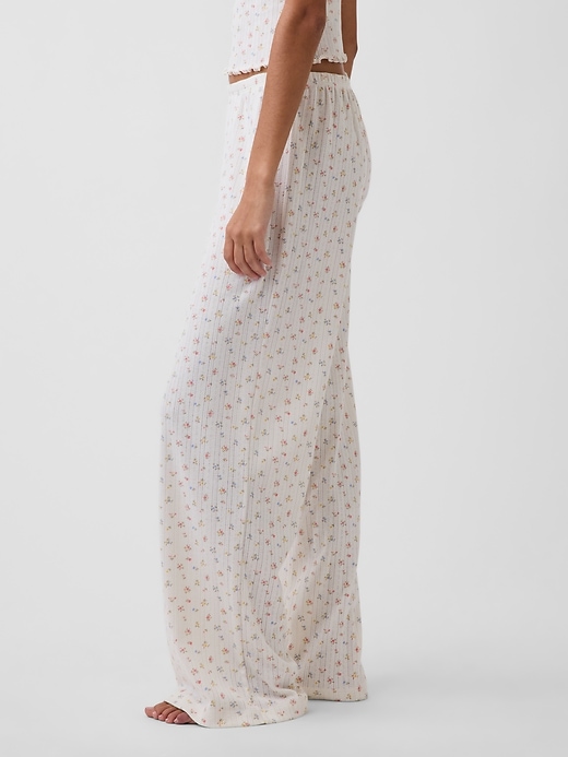 Image number 3 showing, Pointelle PJ Pants
