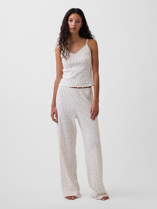 Image number 1 showing, Pointelle PJ Pants