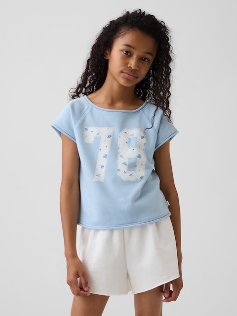 Kids VintageSoft Terry Raglan Graphic Sweatshirt