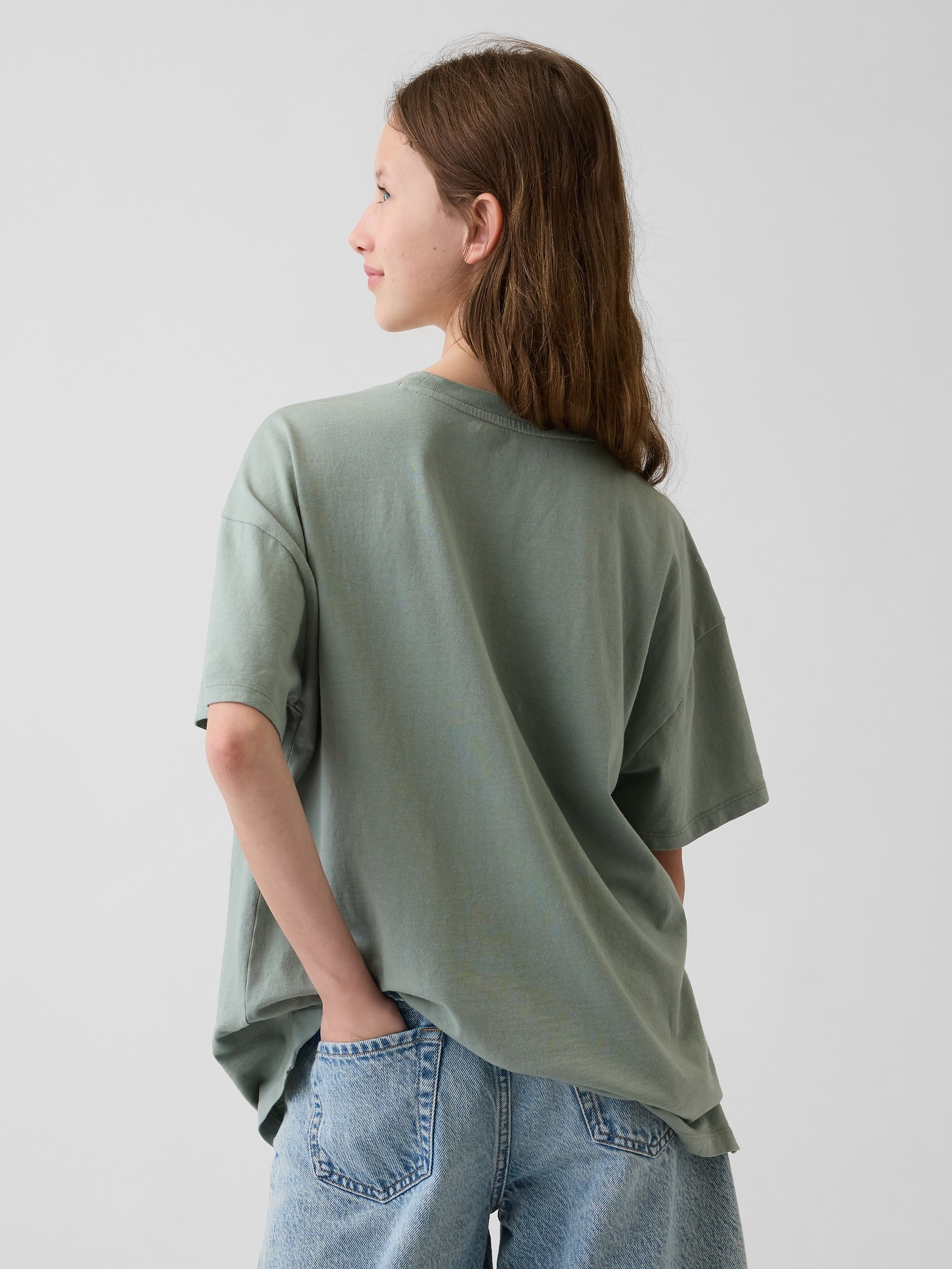 Kids Oversized Tunic Graphic T-Shirt