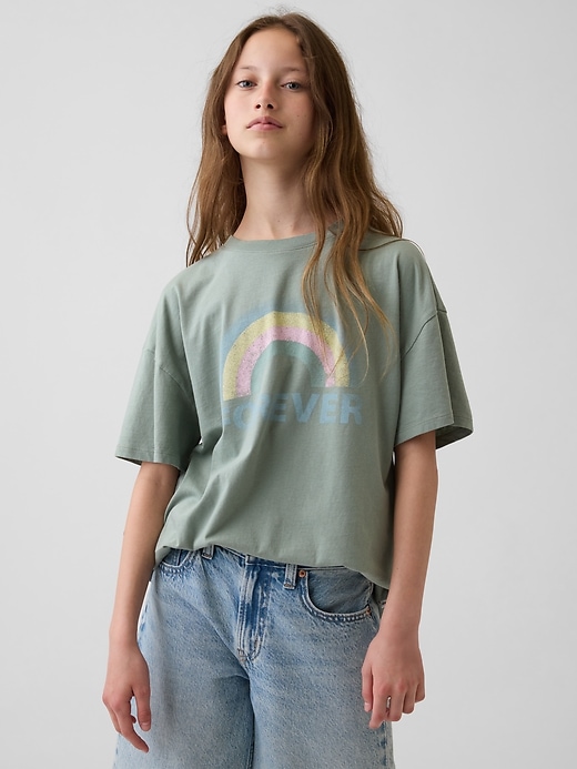 GAP Kids Oversized Tunic Graphic T-Shirt