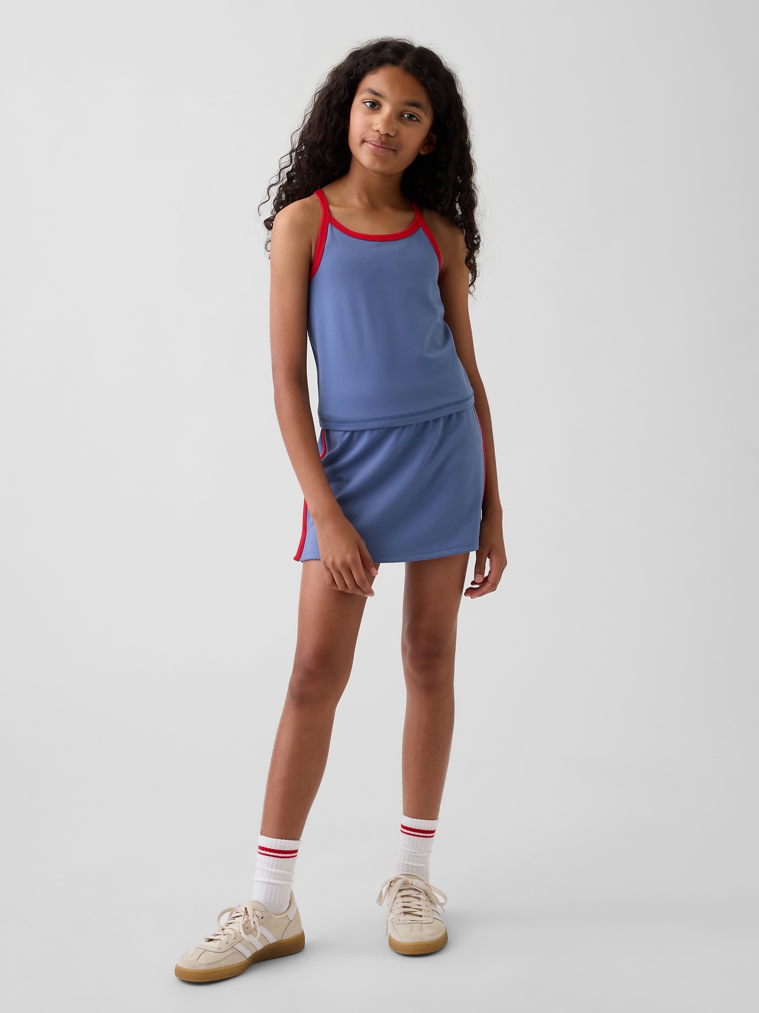 Детский топ Gap Racerback Active Tank Top, цвет: Синий — фото 4