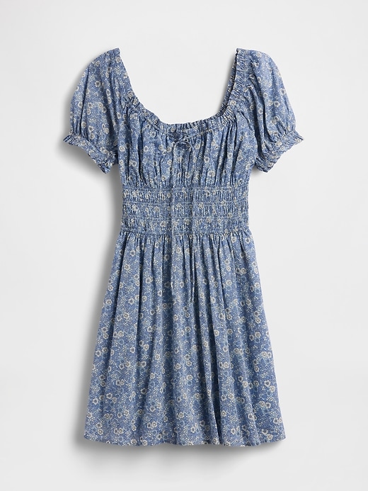 Image number 5 showing, Smocked-Waist Mini Dress