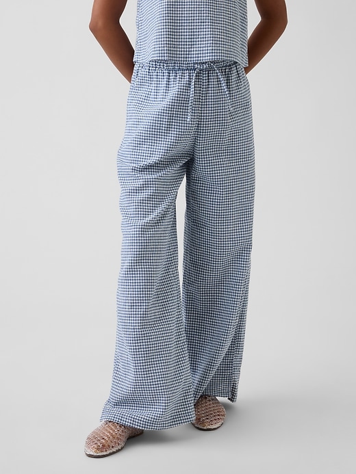 Image number 3 showing, Kids Linen-Cotton Easy Wide-Leg Pants