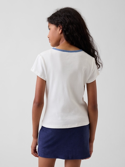 Image number 3 showing, Kids Embroidered Rib T-Shirt
