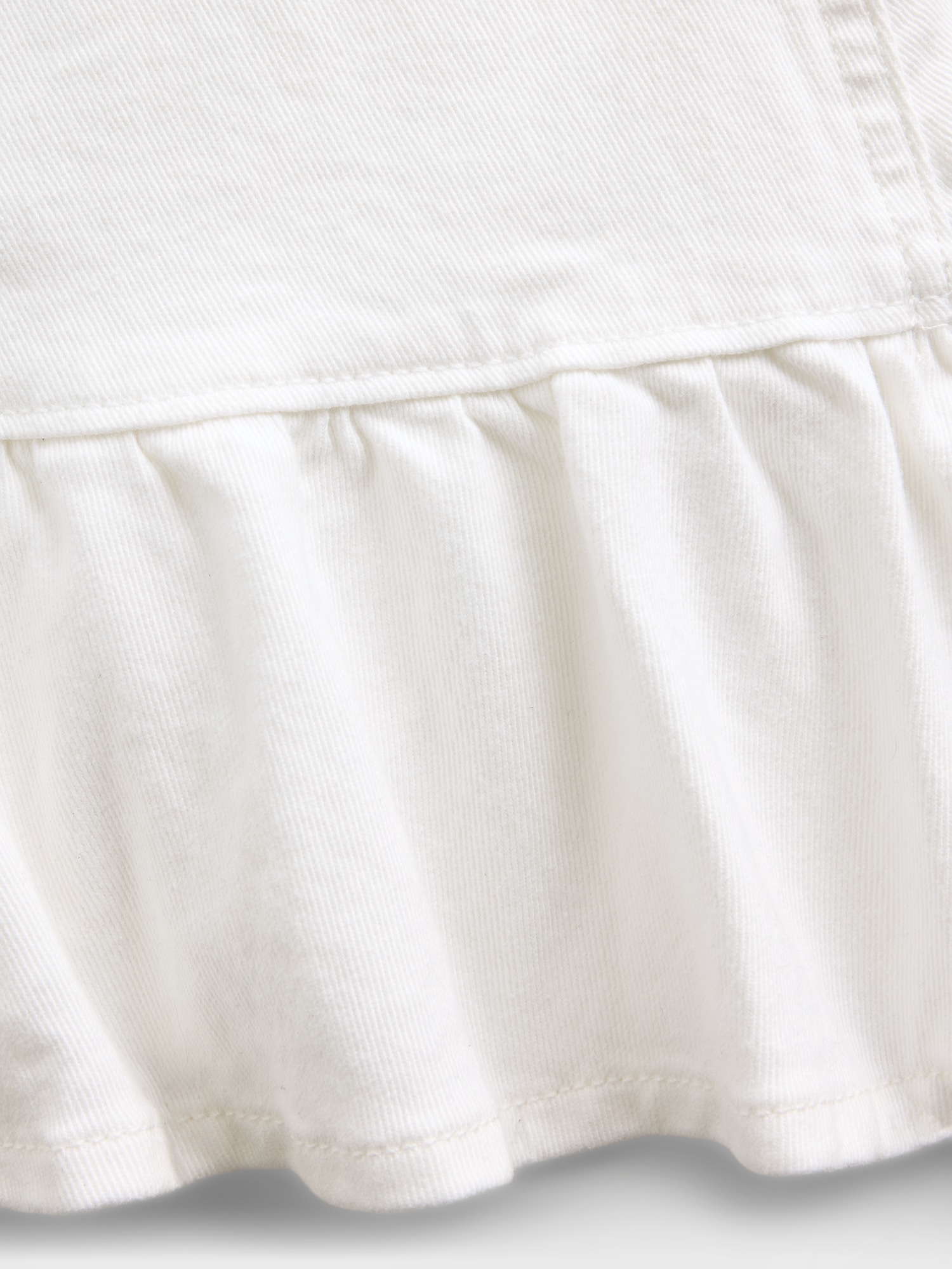 Kids Denim Ruffle Mini Skirt