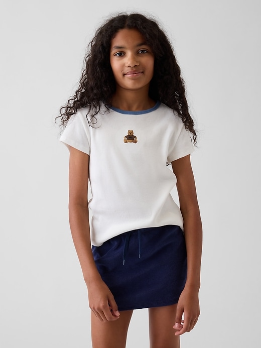 Image number 1 showing, Kids Embroidered Rib T-Shirt