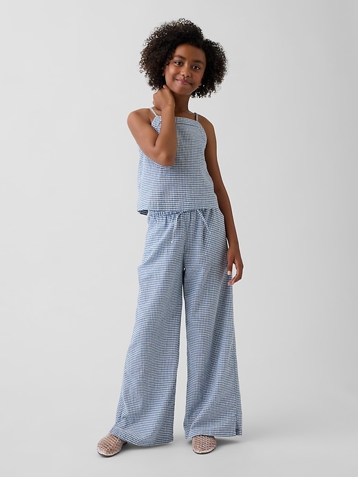 Image number 1 showing, Kids Linen-Cotton Easy Wide-Leg Pants