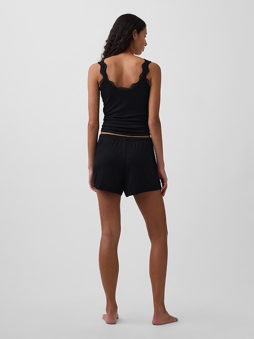 Image number 2 showing, Mini Rib Relaxed PJ Shorts