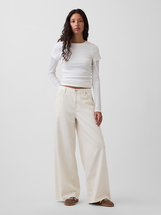 Image number 1 showing, Mid Rise UltraSoft Baggy Jeans