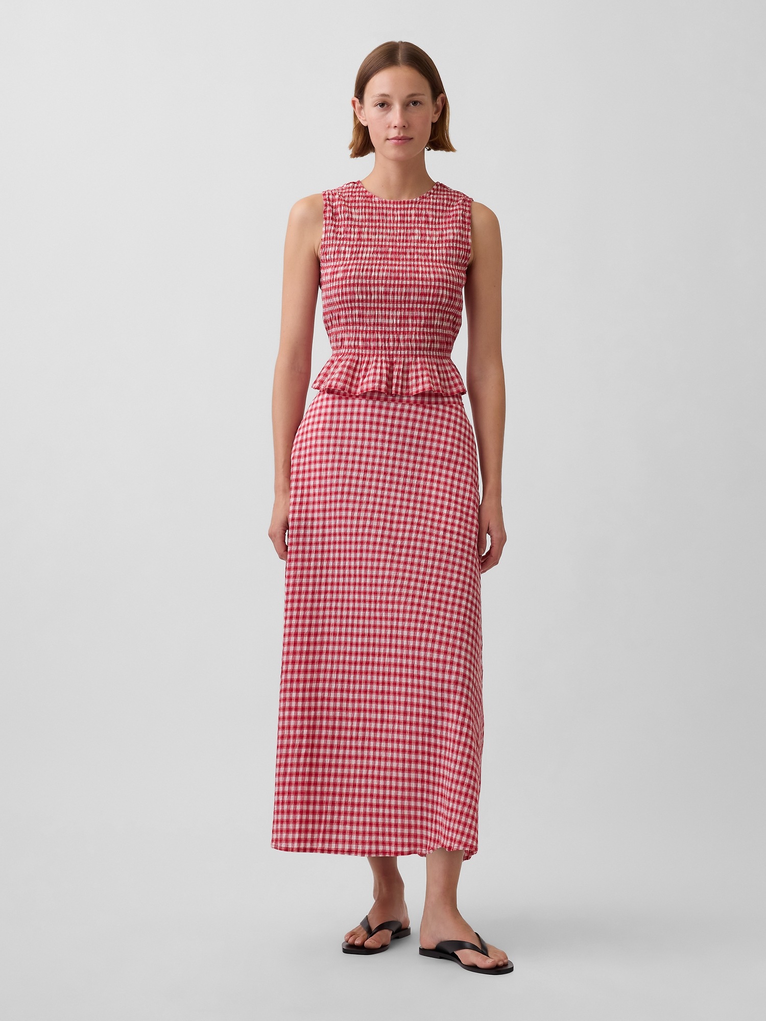 Женские юбки Gap Gingham Maxi Skirt