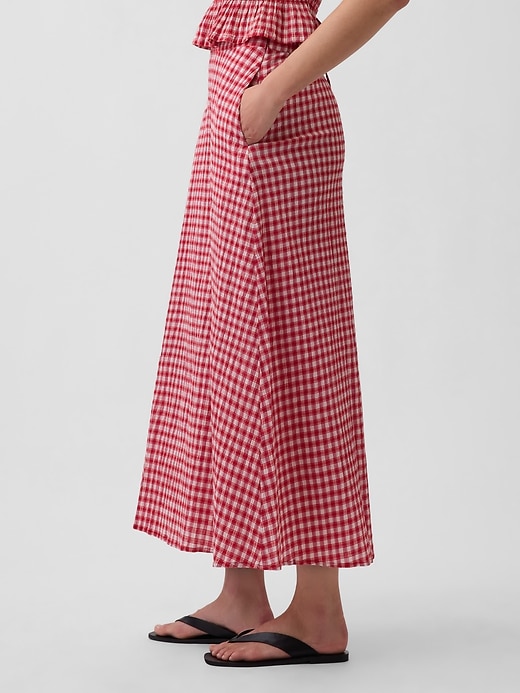 Image number 3 showing, Gingham Maxi Skirt