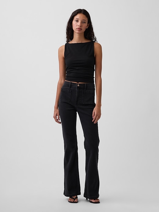 Image number 1 showing, High Rise '70s Flare Jeans